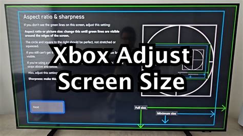 how to adjust screen size for xbox one|how to full screen xbox.